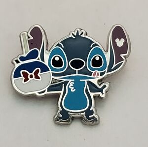 Disney Pin Trading Shanghai Stitch with Donald Duck Apple Hidden Mickey SDR Pin